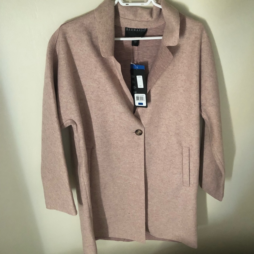 NWT Blush Pink Oversized Overcoat Size Large